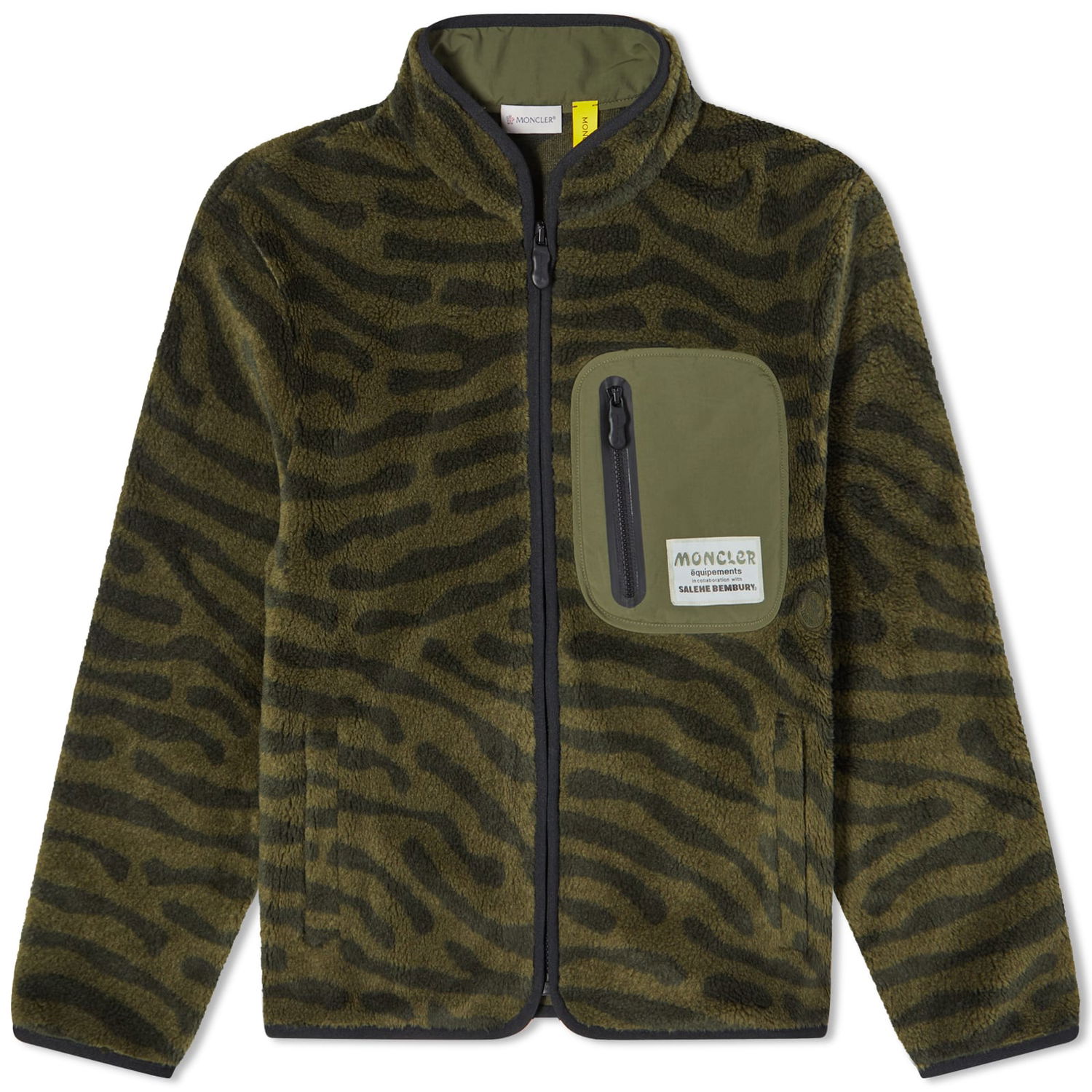 Mikina Moncler Genius x Salehe Bembury Fleece Jacket Dark Green Zelené | 8G000-M3282-04-833, 0