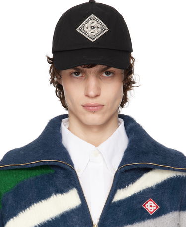 Šiltovka Casablanca Casablanca Pearl Diamond Baseball Cap Čierna | APS25-HAT-002-05, 0