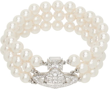 Náramok Vivienne Westwood Vivienne Westwood Graziella Three Row Pearl Bracelet Biela | 6103008J-02P132, 0