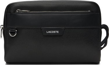 Cestovná taška Lacoste Lacoste Ossian Leather Toiletry Pouch Čierna | NH5046OI_000, 0