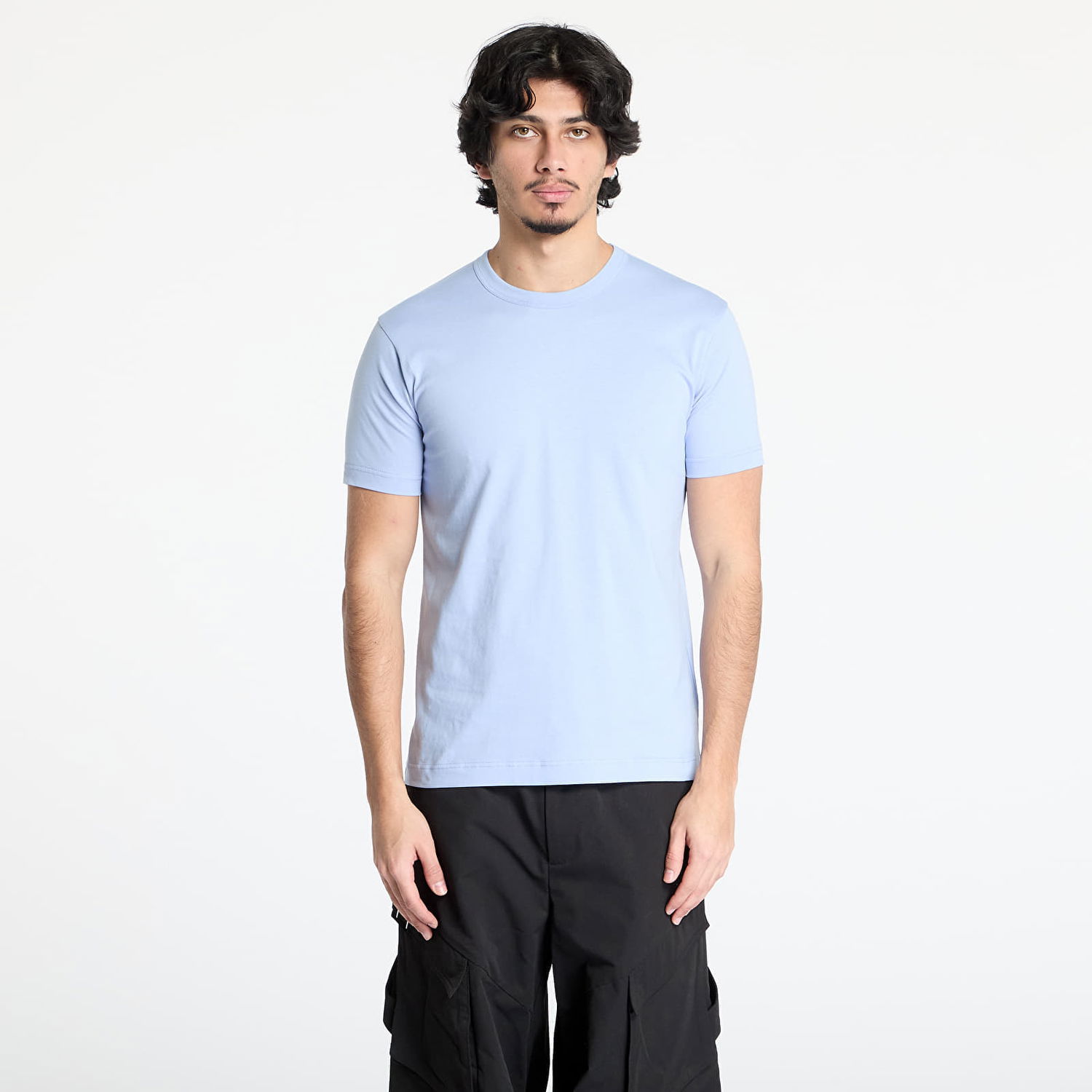 Tričko Comme des Garçons Comme des Garçons SHIRT Knit T-Shirt Modrá | FO-T024 BLUE, 0