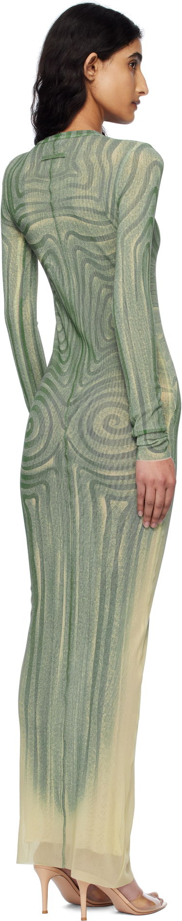 Šaty Jean Paul Gaultier Jean Paul Gaultier 'The Long Spirale' Maxi Dress Zelené | 25/34-F-RO390-T587-0351, 2