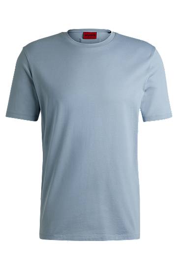 Tričko BOSS Slim-Fit Mercerized Cotton Tee Modrá | 50542969, 0