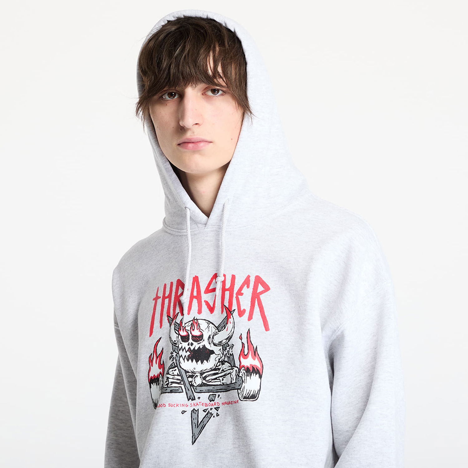 Mikina Thrasher Thrasher x Toy Machine Monster Gram Hoodie Šedá | 145597GR, 1