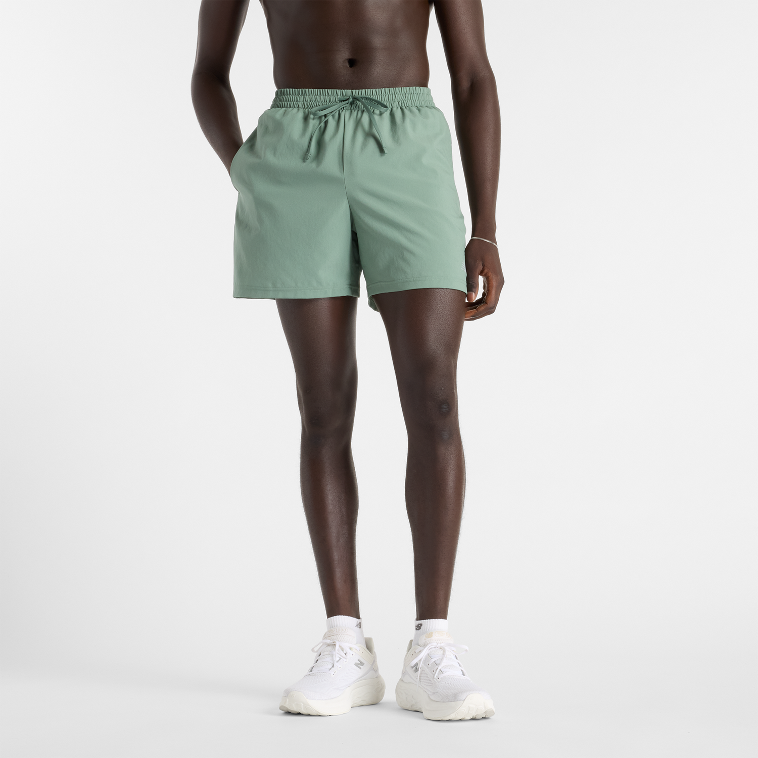 Šortky New Balance Men's Active Shorts Zelené | NBMS41227DKJ, 0
