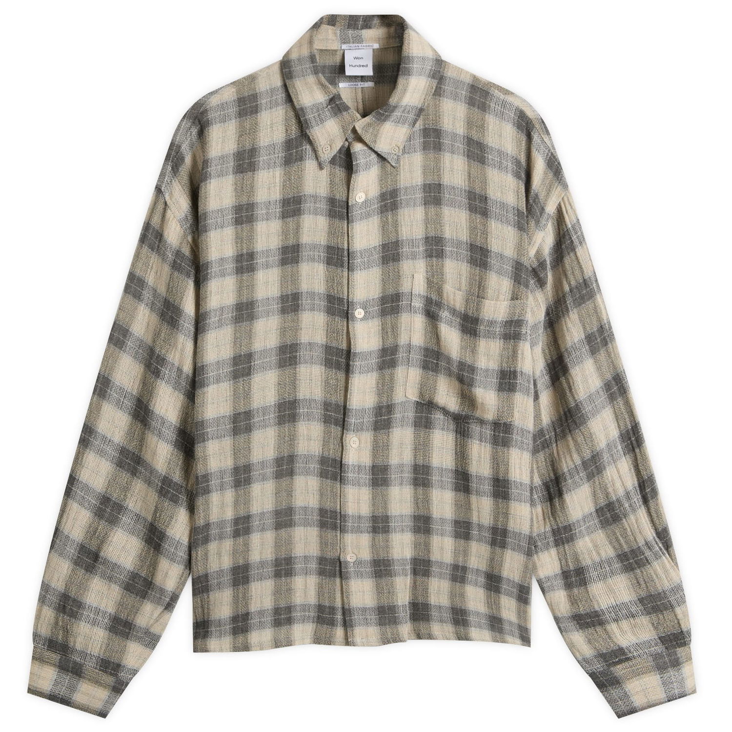 Bunda Won Hundred Maza Check Overshirt Béžová | 3913-14300, 0
