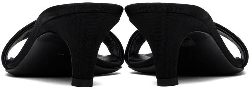 Starostlivosť o obuv TOTEME TOTEME 'The Mule' Heeled Sandals Čierna | 243-WAS0154-FB0232, 1
