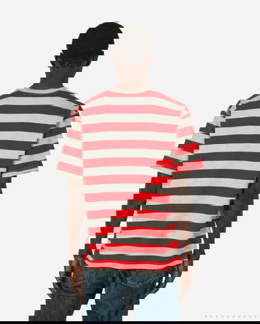 Tričko Junya Watanabe Striped T-Shirt Červená | WM-T019-051 GRYRED, 3