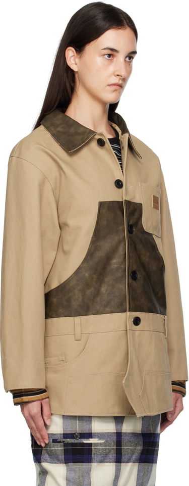 Kabáty Andersson Bell Andersson Bell Carpenter Shorts Inserted Coat Béžová | awa720w, 1
