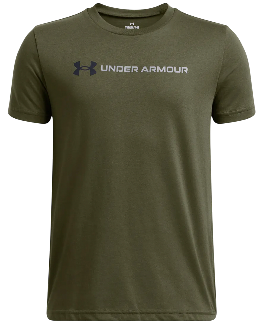 Tričko Under Armour Logo Wordmark Short Sleeve T-Shirt Zelené | 1389963-390, 0