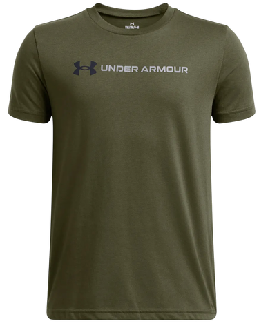 Tričko Under Armour Logo Wordmark Short Sleeve T-Shirt Zelené | 1389963-390, 0