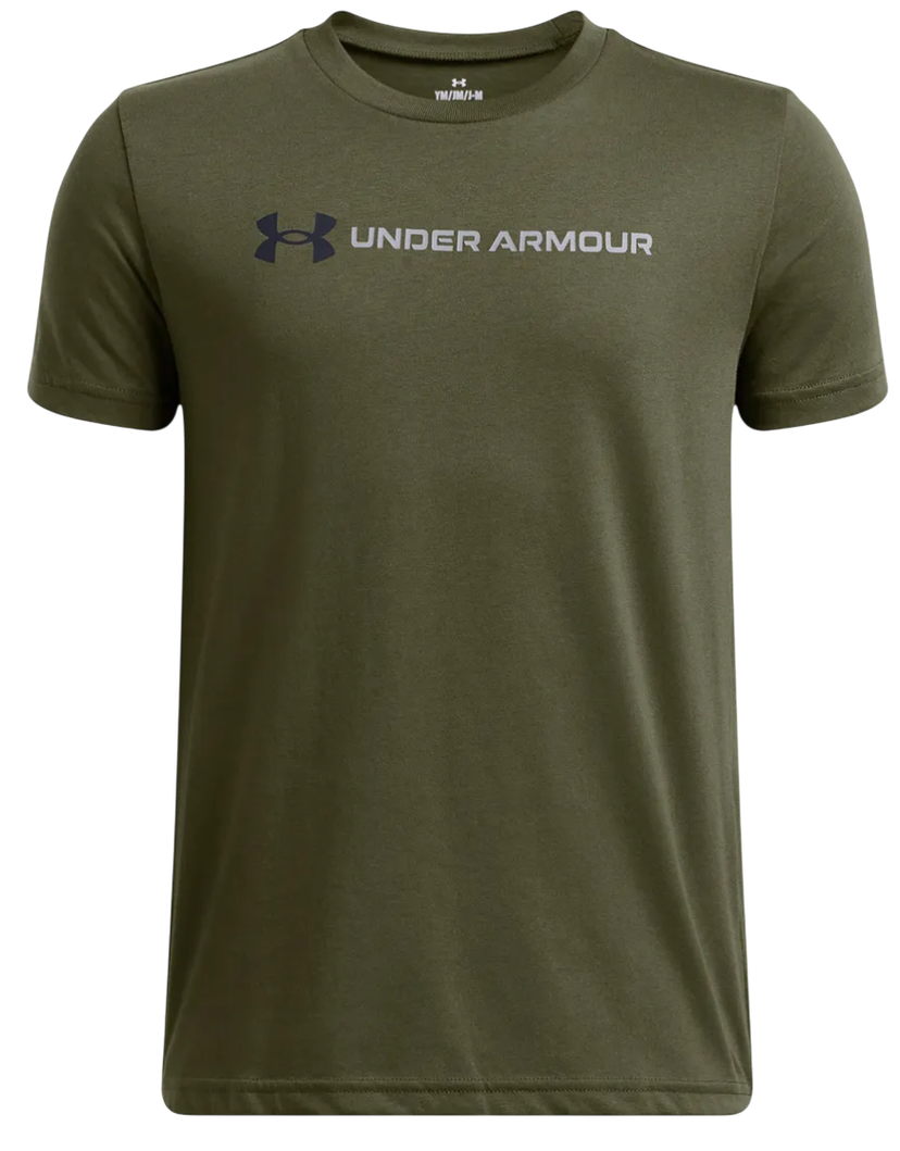 Tričko Under Armour Logo Wordmark Short Sleeve T-Shirt Zelené | 1389963-390