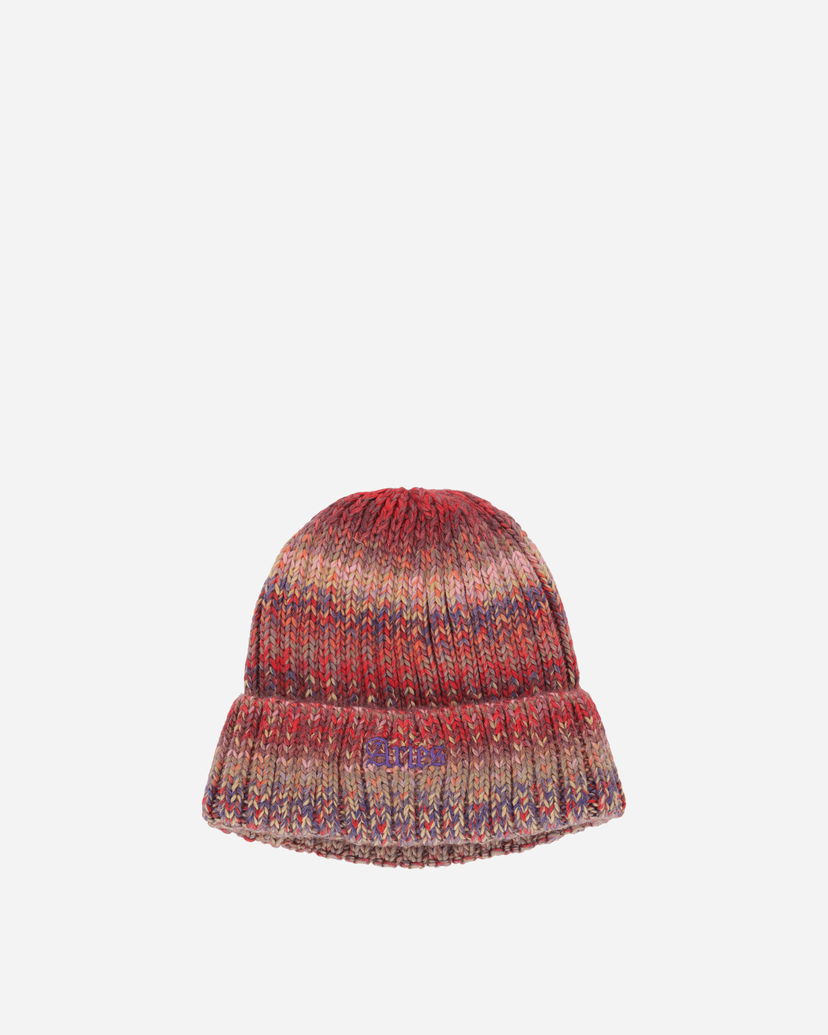 Kulicha Aries Rib Knit Space Dye Beanie Multicolor Červená | AR9001502 MLT