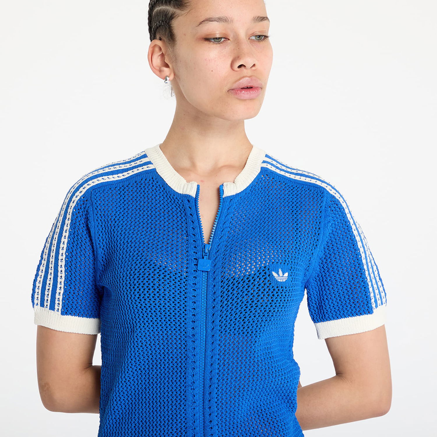 Šaty adidas Originals adidas Originals Premium Crochet Dress Modrá | JN3618, 1