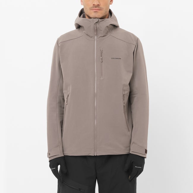 Bunda Salomon Softshell Hooded Jacket Šedá | LC2656800, 0