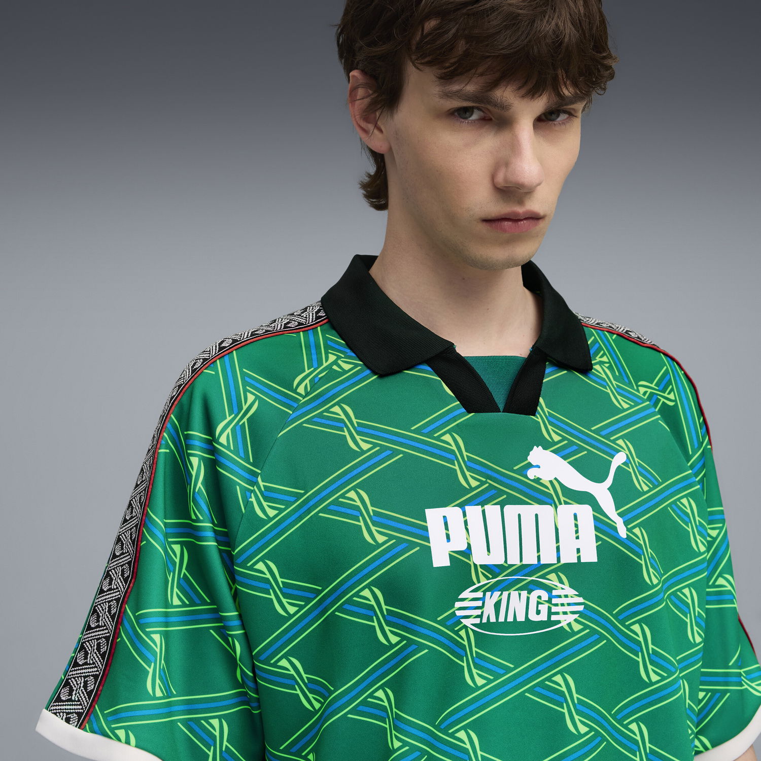 Dres Puma KING Graphic Football Jersey Zelené | 632336_74, 1