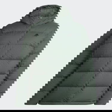 Prešívaná bunda adidas Originals Helionic Hooded Plus Size Down Jacket Zelené | HE1460, 5