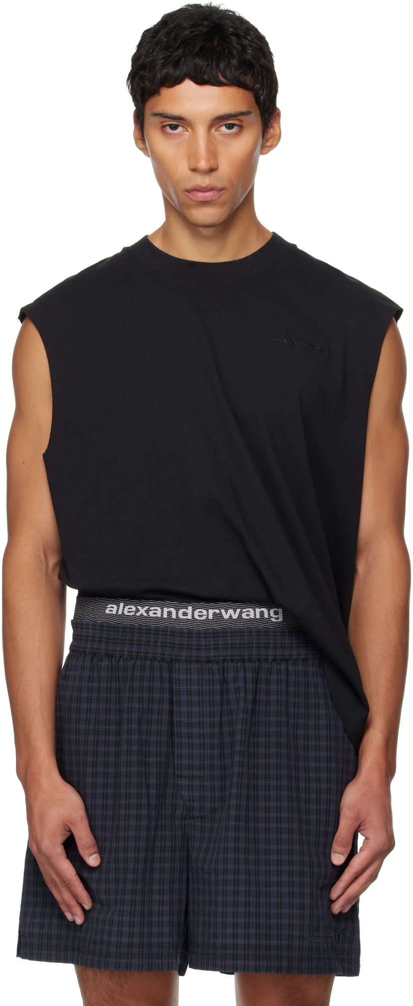Tielko Alexander Wang Alexander Wang Muscle Tank Top Čierna | 6CC3251105