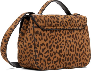 Taška cez rameno Vivienne Westwood Linda Leopard-Print Suede Crossbody Bag Hnedá | 4802000FW-L00BY-, 2