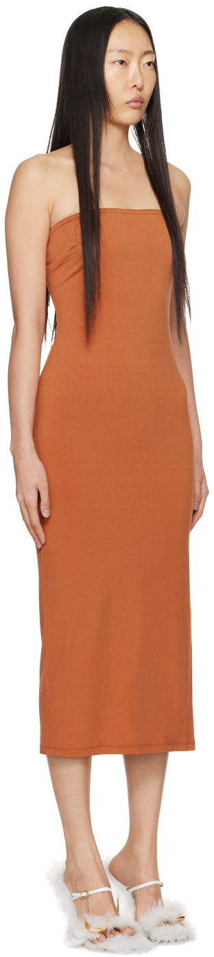 Šaty Miaou Miaou Lila Midi Dress Oranžová | 5025VISCRI, 1