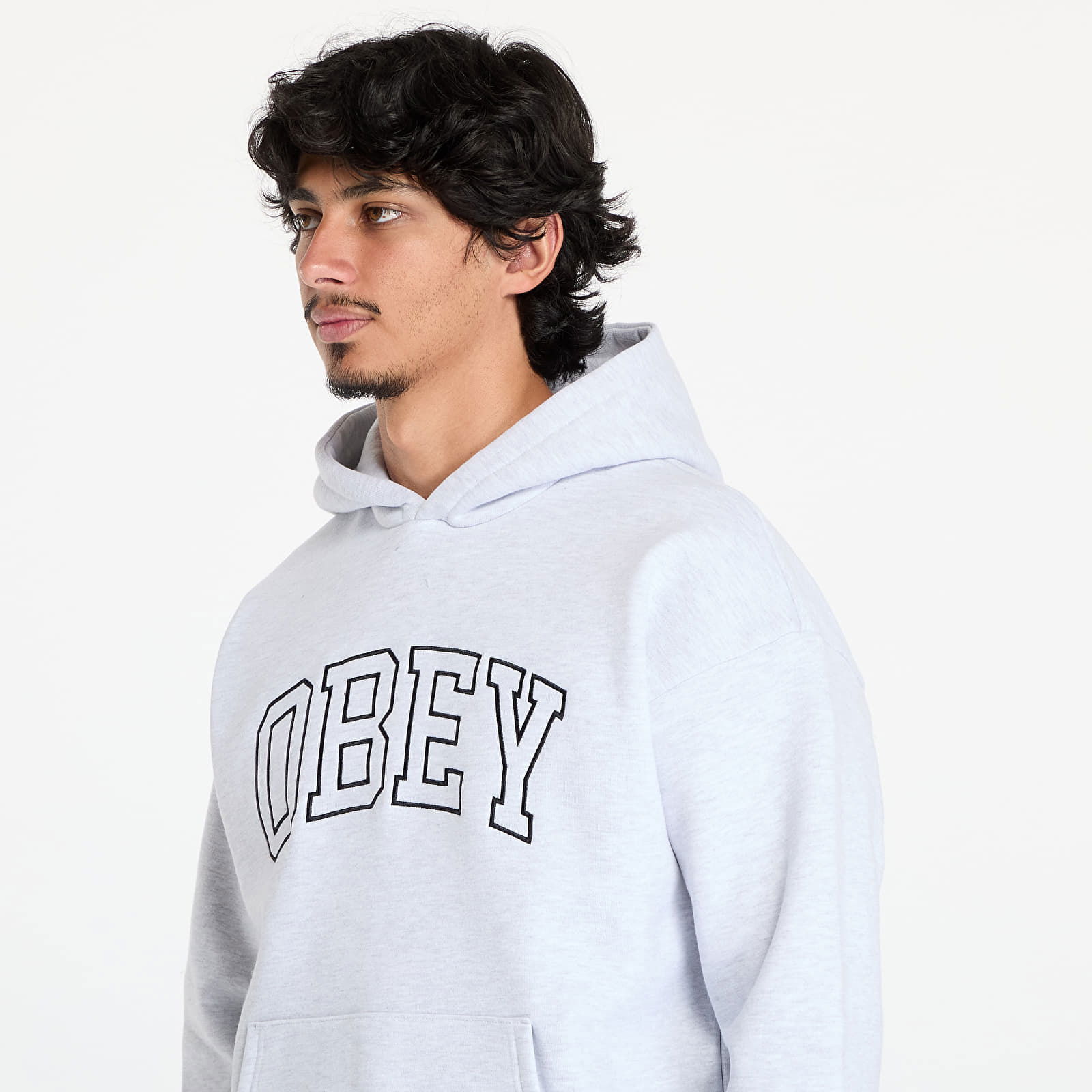 Collegiate Extra Heavy Hoodie II Ash Grey