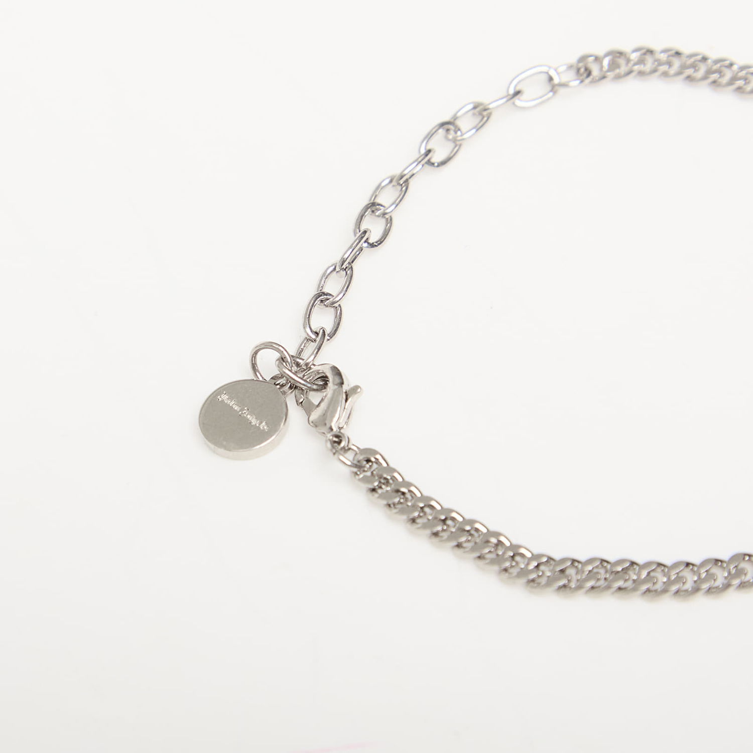 Náramok Palm Angels Logo Plate Bracelet Silver/ Red Universal Metalická | PMOA052S25MAT0017225, 1