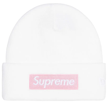 Kulicha Supreme Box Logo Beanie Biela | FW25BN5 WHITE, 0