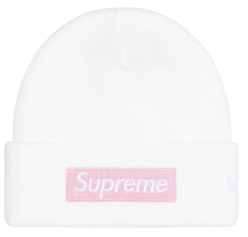 Kulicha Supreme Box Logo Beanie Biela | FW25BN5 WHITE