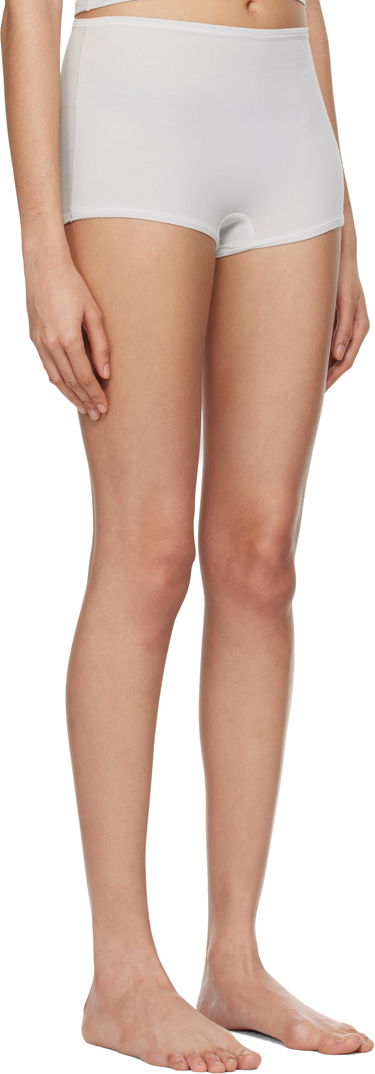 Nohavičky SKIMS SKIMS Cotton Jersey Boy Shorts Biela | PN-BOY-4462, 1