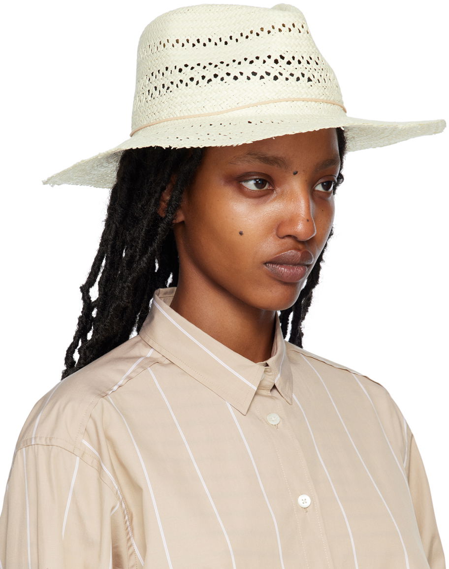 Klobúk rag & bone Elle Perforated Fedora by Béžová | WJW23P1007PL07, 1