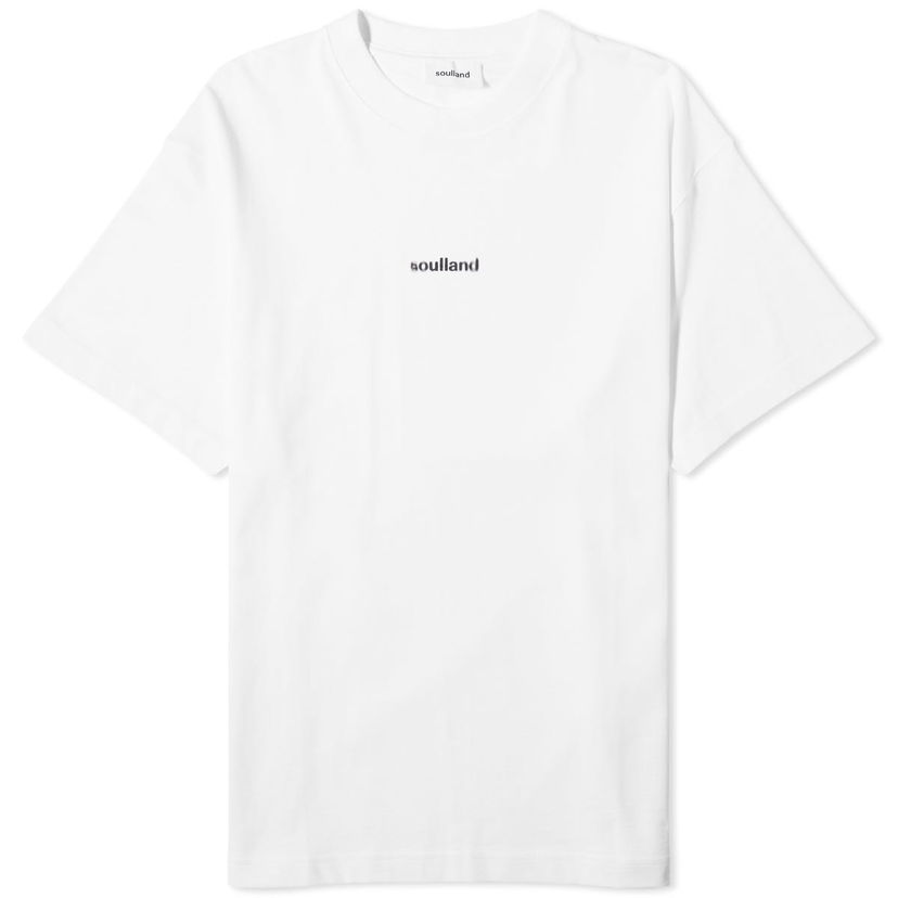 Tričko Soulland Kai Blur T-Shirt Biela | 41072-1063-WHT