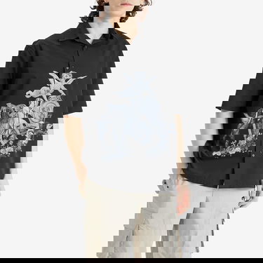 Košeľa Off-White Off-White Putti Poplin Bowling Shirt Čierna | OMGG013S25FAB0031001, 2