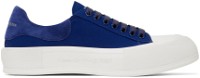 Deck Lace-Up Plimsoll Sneakers "Navy"