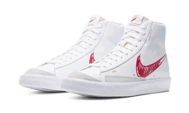Tenisky a topánky Nike Blazer Mid 77 ''Sketch - Red'' Biela | CW7580-100, 2