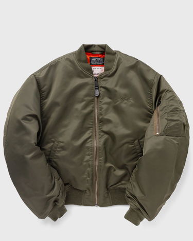 Bomber bunda Schott NYC BLOUSON BOMBER OVERSIZE Zelené | AIRFORCE90RS-ARMY-KAKI, 0