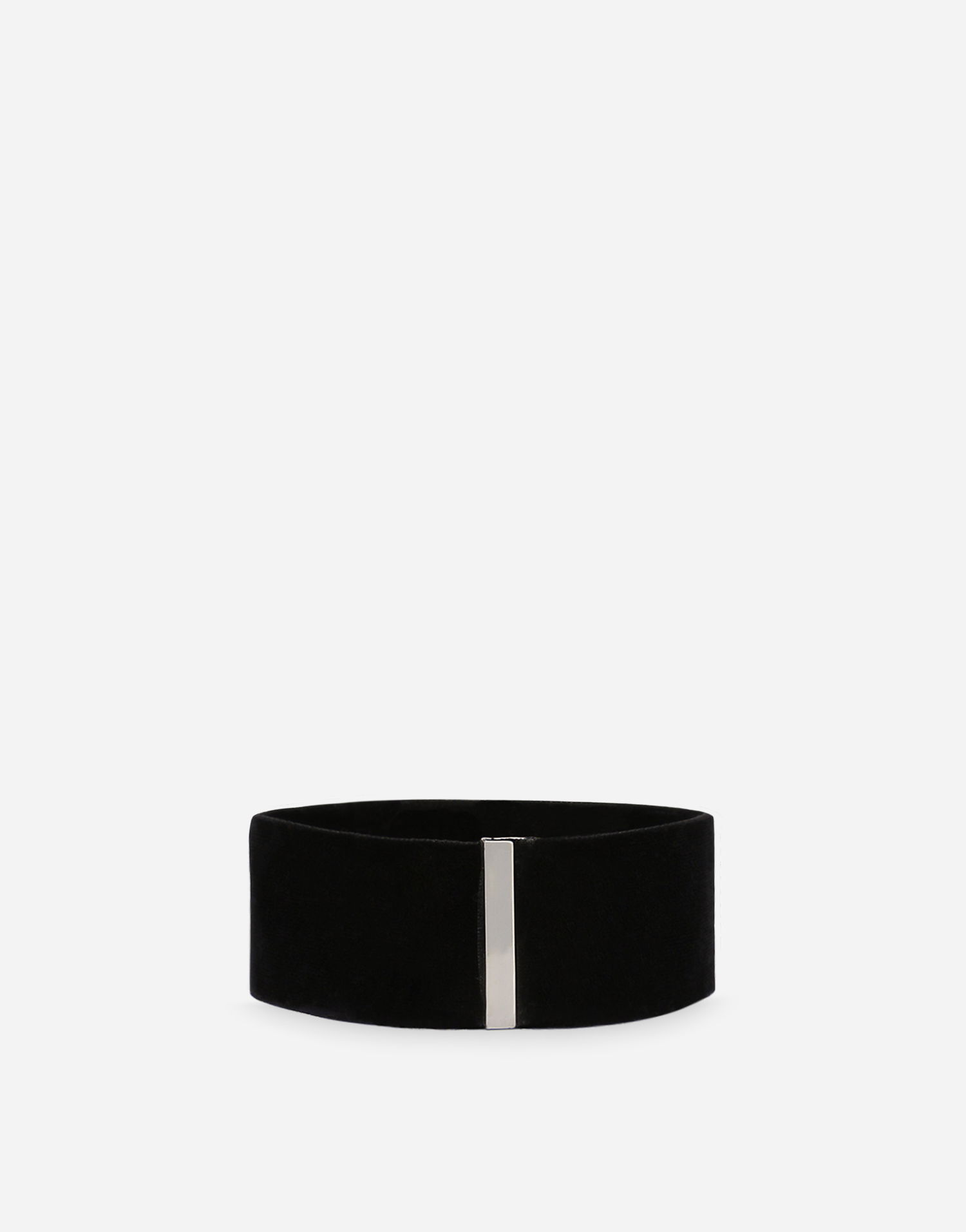 Opasok Dolce & Gabbana Dolce & Gabbana Velvet Choker with Metal Logo Čierna | WNP4J1W1111N0000, 1