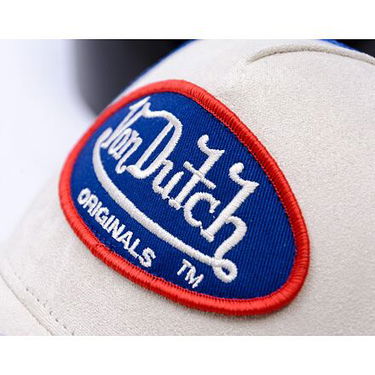 Šiltovka Von Dutch Von Dutch Trucker Boston Suede Cap Biela | VD-7030828, 4