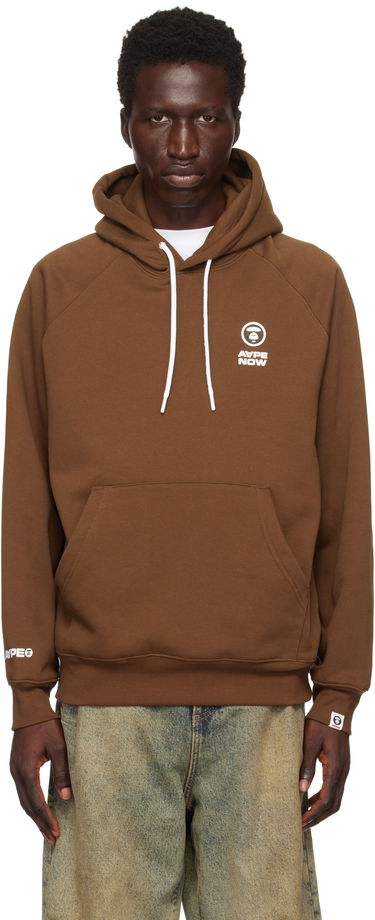Mikina AAPE by A Bathing Ape AAPE by A Bathing Ape 'AAPE Now' Hoodie Hnedá | AAPSWMB324XXNBWX, 0