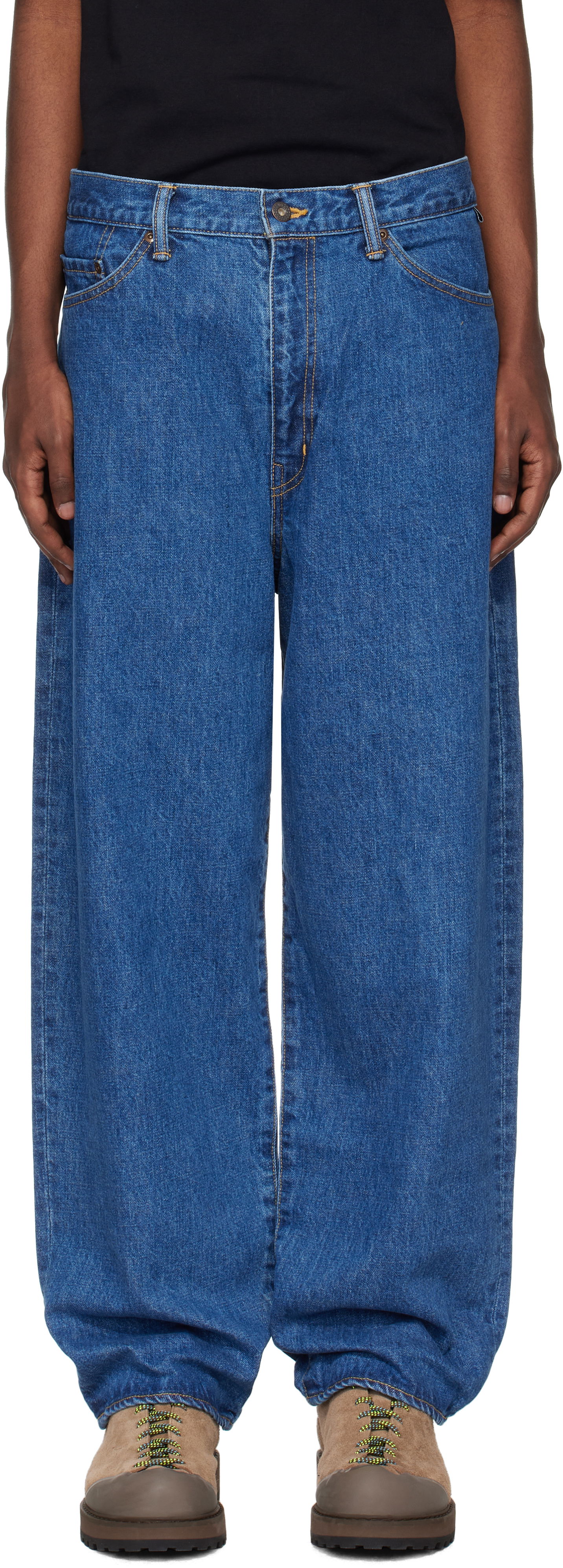 Džínsy WTAPS Straight Jeans Modrá | 242WVDT-PTM02, 0
