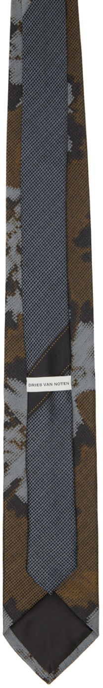 Šál Dries Van Noten Printed Floral Tie Hnedá | 242-021602-9900, 1