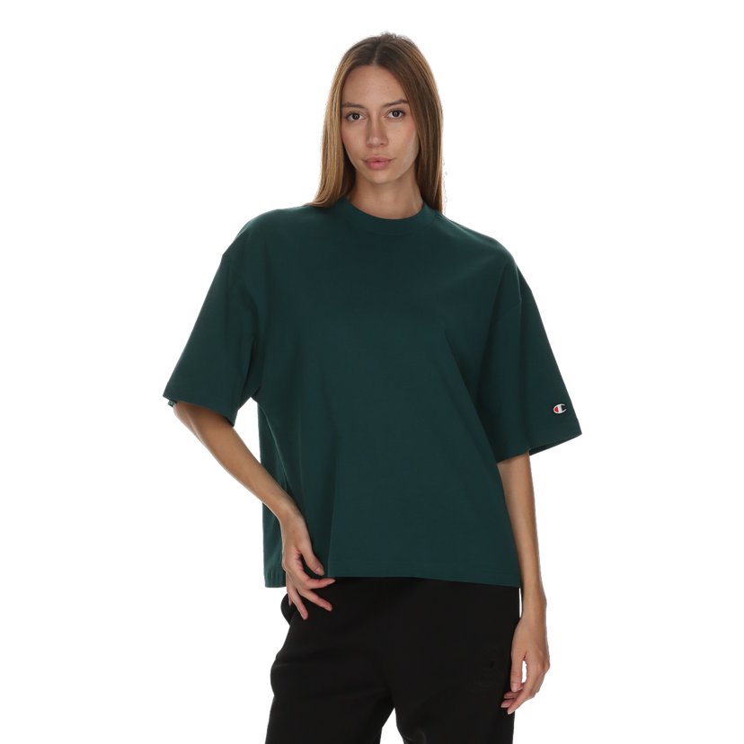 Tričko Champion Relaxed Fit Mock Neck T-Shirt Zelené | 118586-GS578