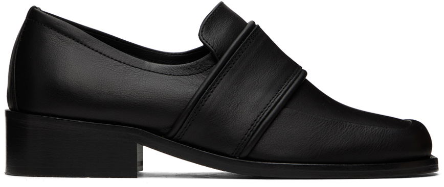Tenisky a topánky BY FAR Leather Loafers With Strap Čierna | 23PFCYRLBLNAP, 0