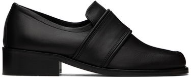 Tenisky a topánky BY FAR Leather Loafers With Strap Čierna | 23PFCYRLBLNAP, 0