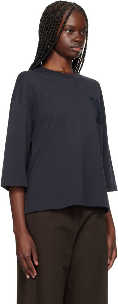 Tričko AMI AMI Paris Ami de Coeur Patch T-Shirt Navy | FTS055.726, 1