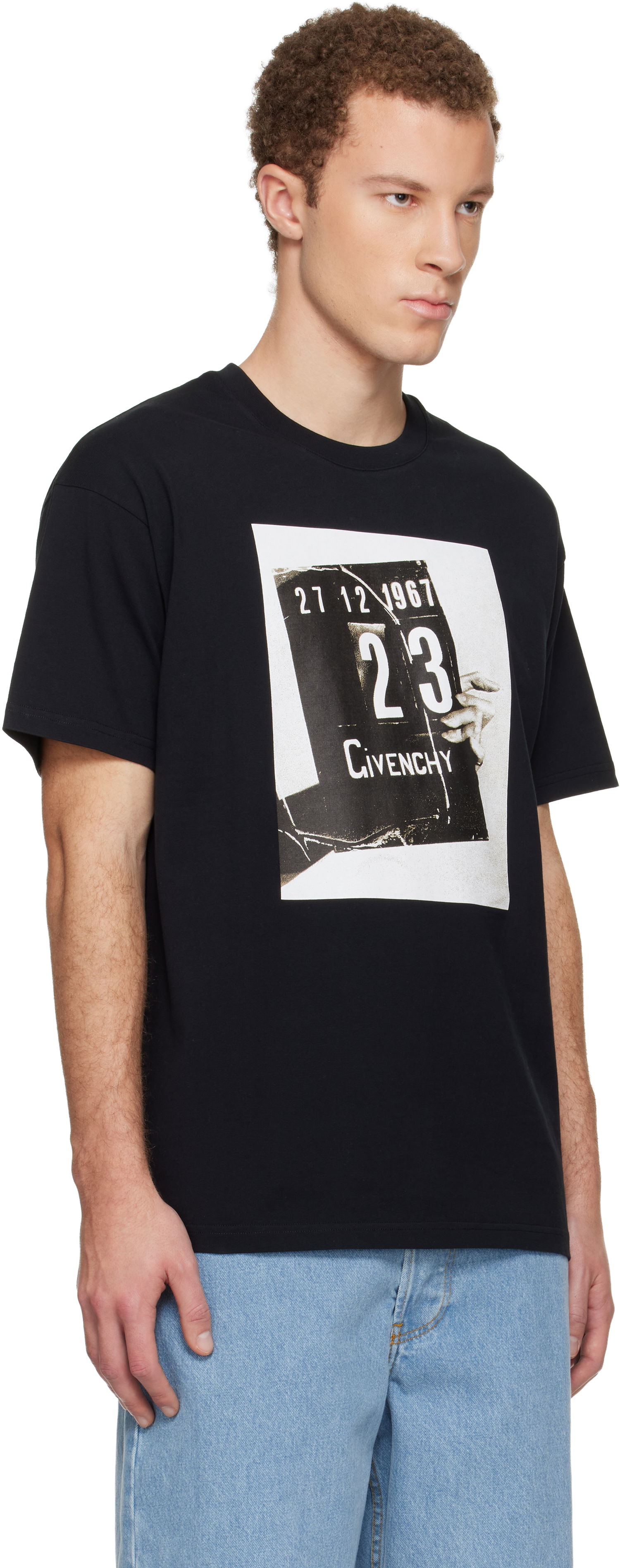 Tričko Givenchy Clapperboard Print T-shirt Čierna | BM71NK3YSL001, 1