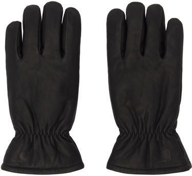 Rukavice Carhartt WIP Leather Gloves With Elastic Wrist Čierna | I030900, 0