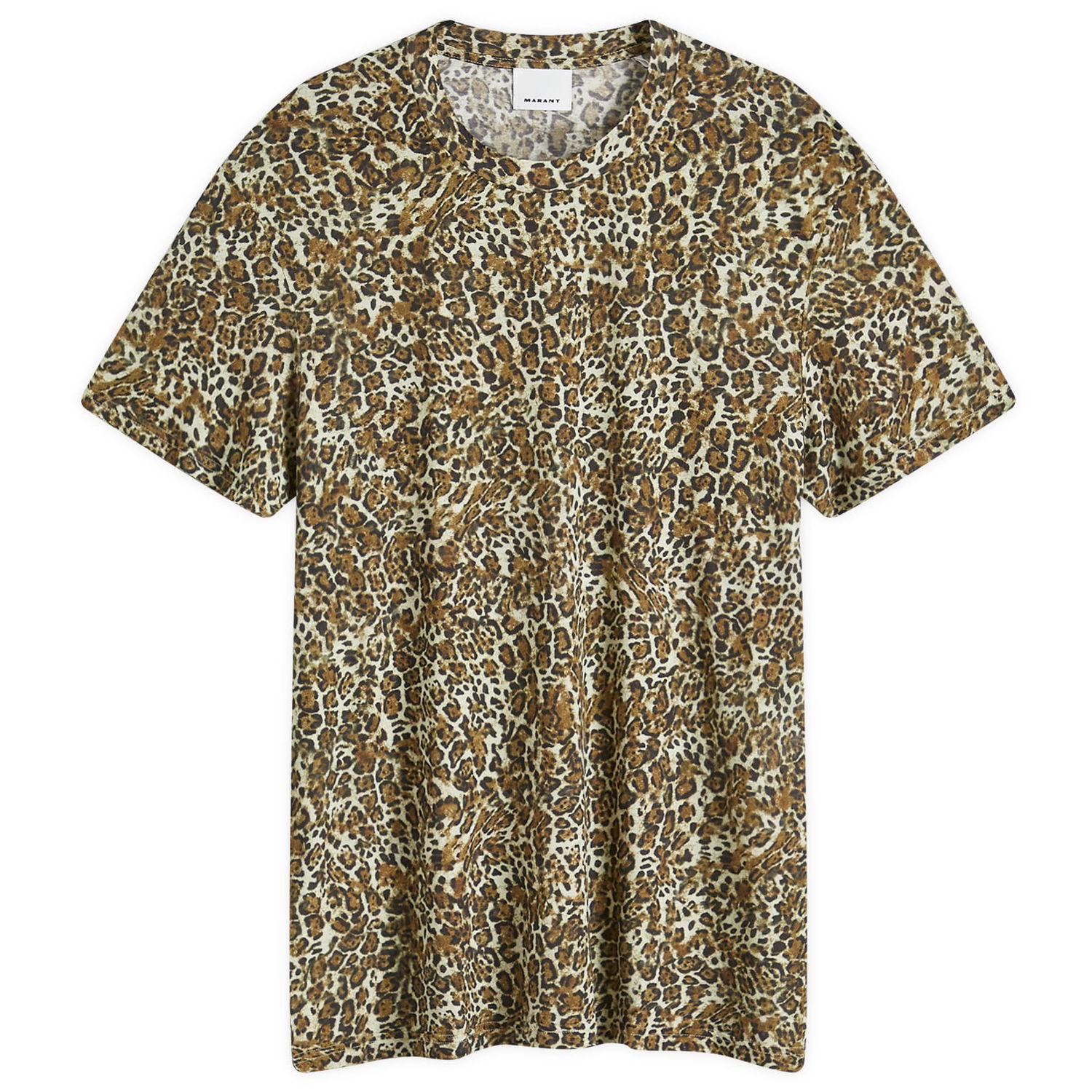 Tričko ISABEL MARANT Luk Print T-Shirt Leopard Hnedá | 24HTS0231HA-B4N03H-99LE, 0