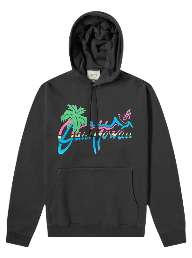 Mikina Gucci Hawaii Hoodie Čierna | 626989 XJCSP 1142