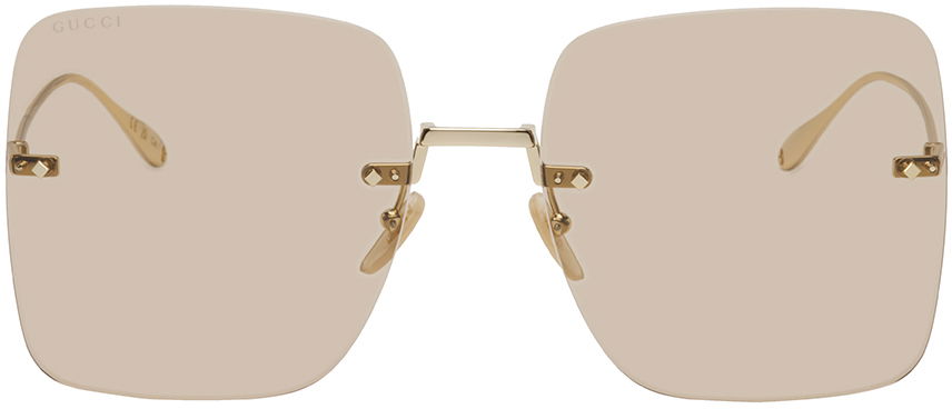 Slnečné okuliare Gucci Rimless Béžová | GG1147S, 0
