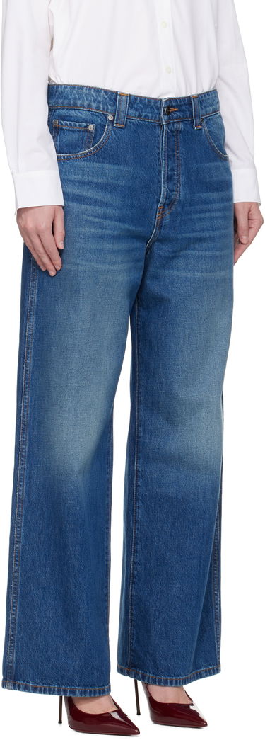 Džínsy Khaite KHAITE Winslow Wide-Leg Jeans Modrá | 1164917021, 1